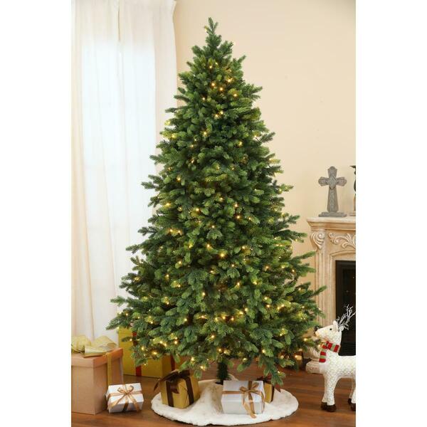 Utensilio 7 ft. Pre-Lit PE & PVC Artificial Green Christmas Tree UT3260976